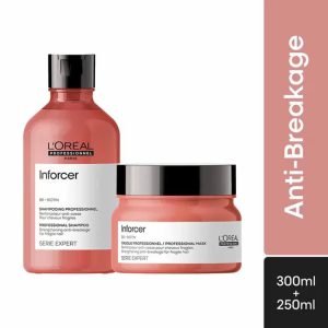 L'Oreal Professionnel Inforcer Shampoo And Mask With Biotin & Vitamin B6 For Reduced Hair Breakage