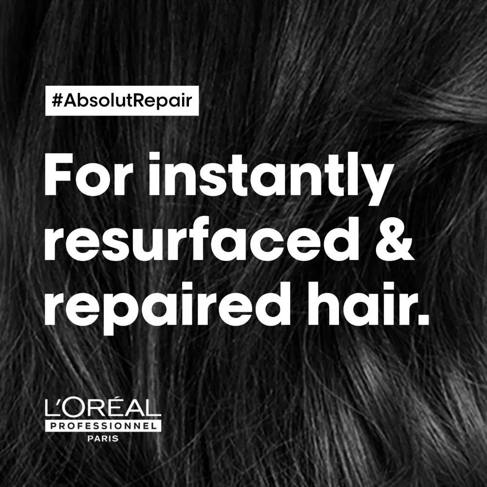 L'Oreal Professionnel Serie Expert Absolut Repair Shampoo + Mask Combo of 2 Provides Deep Conditioning & Strength (300 ml + 250 gm) - Image 6